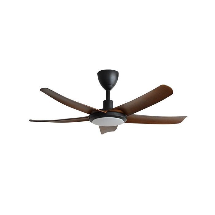 Alkova PAZION G2 5B/40 LED WALNUT MATT BLACK Ceiling Fan 5 Blades 40 Inch LED Walnut Matt Black | TBM Online