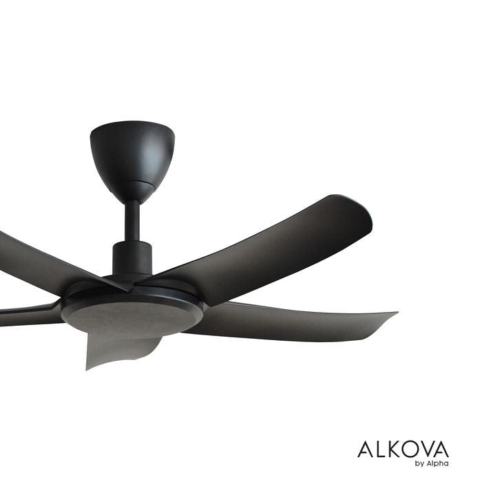 Alkova PAZION G2 5B/40 MATT BLACK Ceiling Fan 5 Blades 40 Inch Matt Black | TBM Online