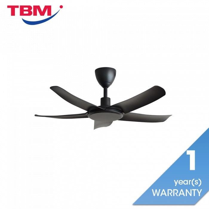 Alkova PAZION G2 5B/40 MATT BLACK Ceiling Fan 5 Blades 40 Inch Matt Black | TBM Online