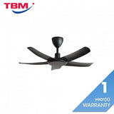 Alkova PAZION G2 5B/40 MATT BLACK Ceiling Fan 5 Blades 40 Inch Matt Black | TBM Online
