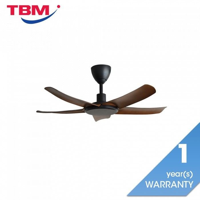 Alkova PAZION G2 5B/40 WALNUT MATT BLACK Ceiling Fan 5 Blades 40 Inch Walnut Matt Black | TBM Online