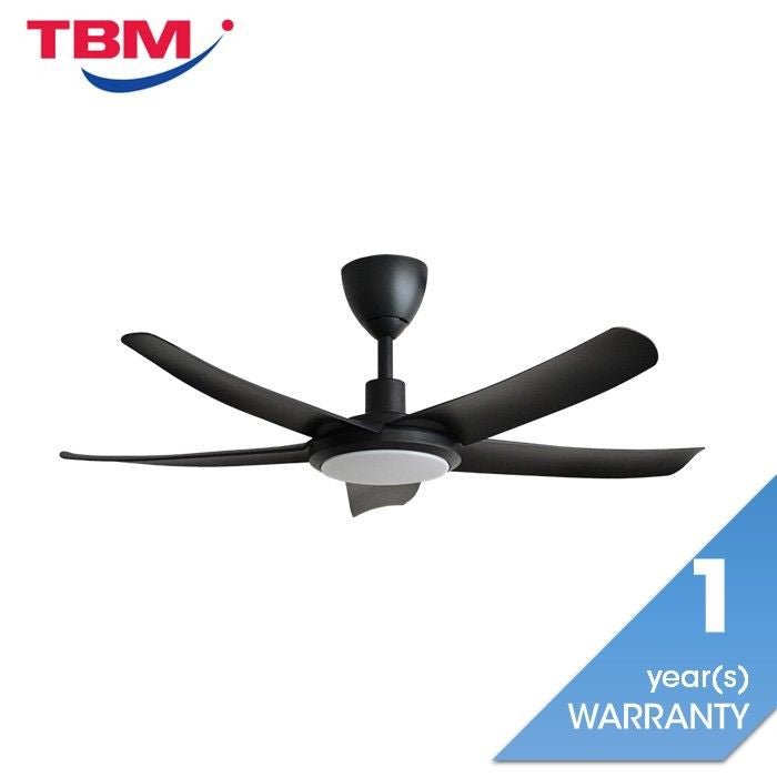 Alkova PAZION G2 5B/46 LED MATT BLACK Ceiling Fan 5 Blades 46 Inch LED Matt Black | TBM Online