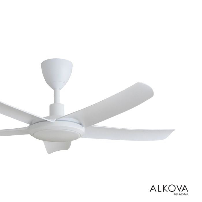 Alkova PAZION G2 5B/46 LED MATT WHITE Ceiling Fan 5 Blades 46 Inch LED Matt White | TBM Online