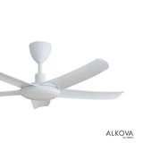 Alkova PAZION G2 5B/46 LED MATT WHITE Ceiling Fan 5 Blades 46 Inch LED Matt White | TBM Online