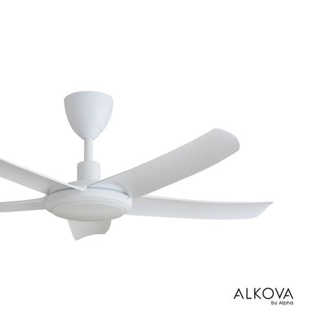 Alkova PAZION G2 5B/46 LED MATT WHITE Ceiling Fan 5 Blades 46 Inch LED Matt White | TBM Online