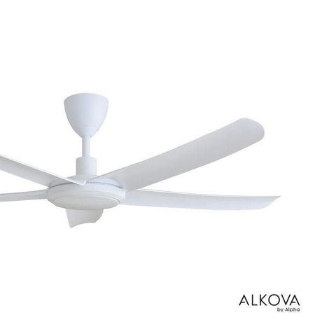 Alkova PAZION G2 5B/56 LED MATT WHITE Ceiling Fan 5 Blades 56 Inch LED Matt White | TBM Online
