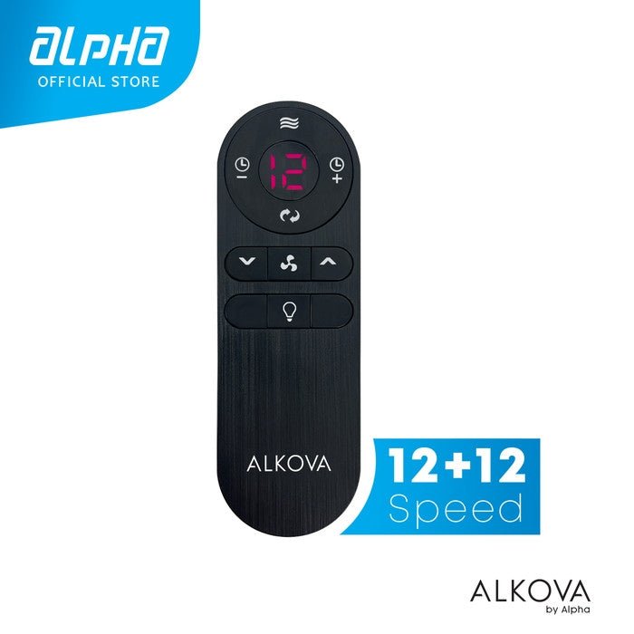 Alkova PAZION G2 5B/56 WALNUT/MB 56" Ceiling Fan 5 Blades Walnut Matt Black | TBM Online