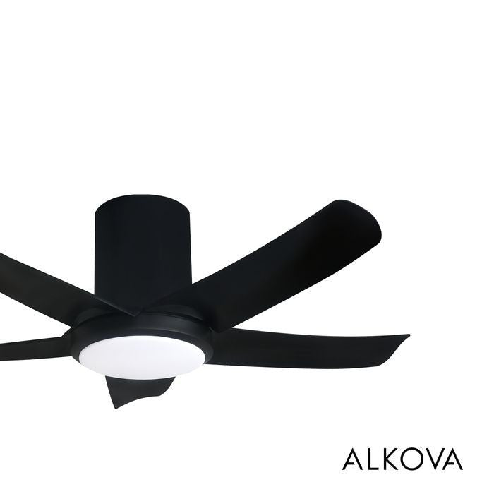 Alkova PAZION G2 HG 5B/40 LED MATT BLACK Ceiling Fan 5 Blades 40 Inch LED Matt Black | TBM Online