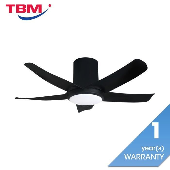 Alkova PAZION G2 HG 5B/40 LED MATT BLACK Ceiling Fan 5 Blades 40 Inch LED Matt Black | TBM Online