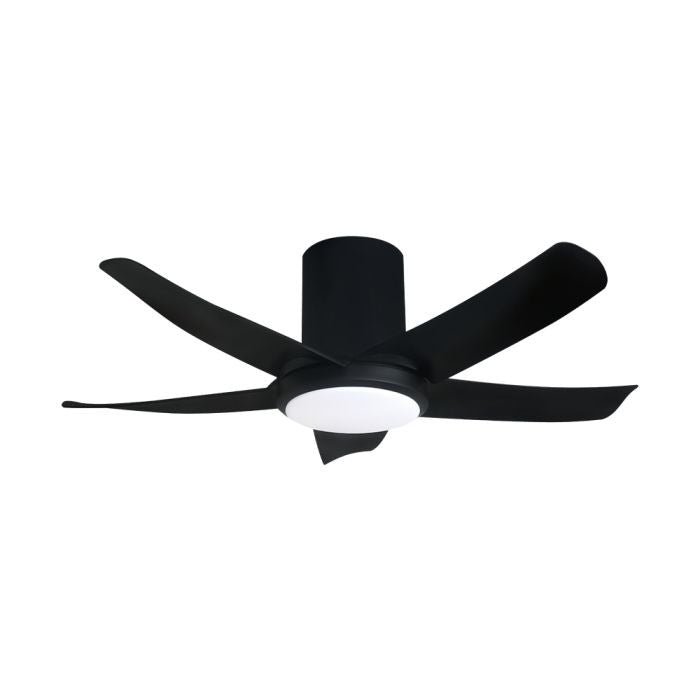 Alkova PAZION G2 HG 5B/40 LED MATT BLACK Ceiling Fan 5 Blades 40 Inch LED Matt Black | TBM Online