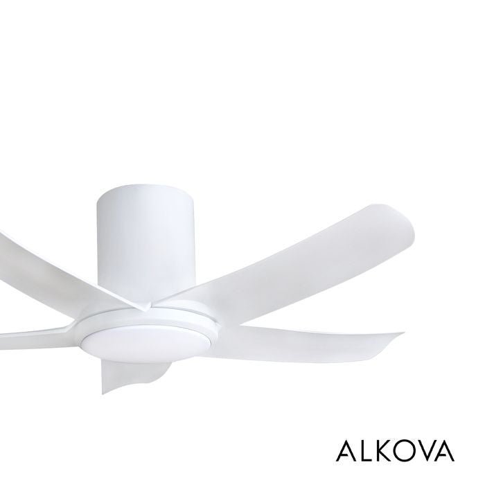 Alkova PAZION G2 HG 5B/40 LED MATT WHITE Ceiling Fan 5 Blades 40 Inch LED Matt White | TBM Online