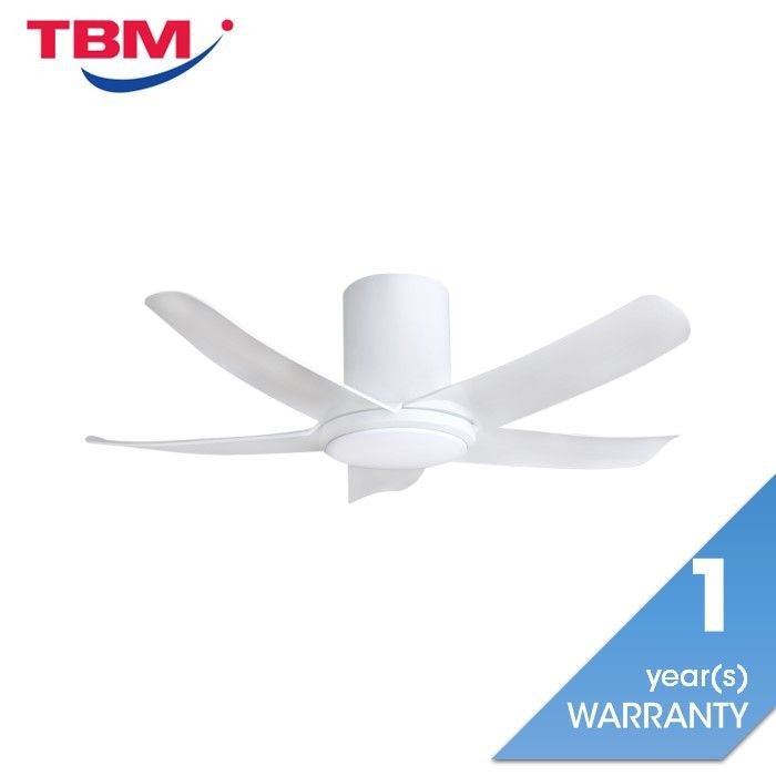 Alkova PAZION G2 HG 5B/40 LED MATT WHITE Ceiling Fan 5 Blades 40 Inch LED Matt White | TBM Online