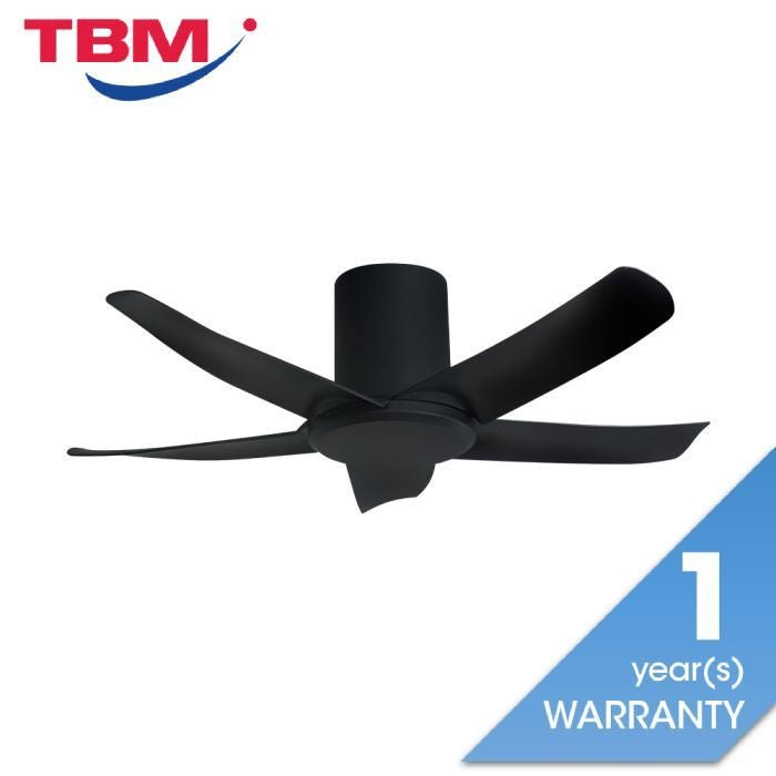 Alkova PAZION G2 HG 5B/40 MATT BLACK Ceiling Fan 5 Blades 40 Inch Matt Black | TBM Online