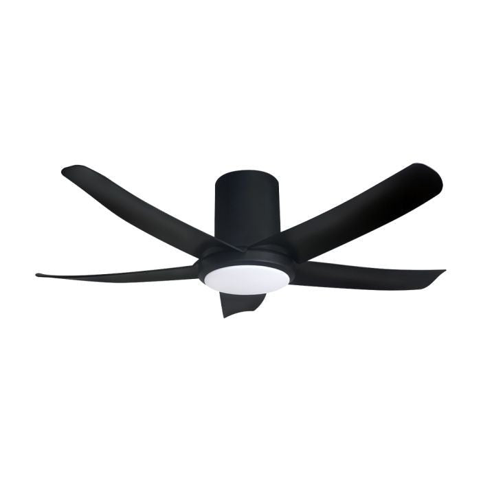 Alkova PAZION G2 HG 5B/46 LED MATT BLACK Ceiling Fan 5 Blades 46 Inch LED Matt Black | TBM Online