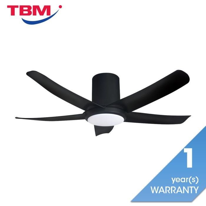 Alkova PAZION G2 HG 5B/46 LED MATT BLACK Ceiling Fan 5 Blades 46 Inch LED Matt Black | TBM Online