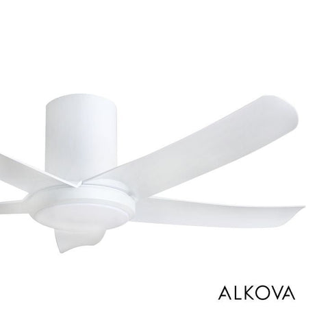 Alkova PAZION G2 HG 5B/46 LED MATT WHITE Ceiling Fan 5 Blades 46 Inch LED Matt White | TBM Online