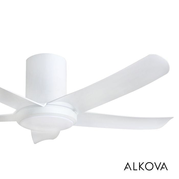 Alkova PAZION G2 HG 5B/46 LED MATT WHITE Ceiling Fan 5 Blades 46 Inch LED Matt White | TBM Online