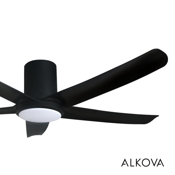 Alkova PAZION G2 HG 5B/56 LED MATT BLACK Ceiling Fan 5 Blades 56 Inch LED Matt Black | TBM Online