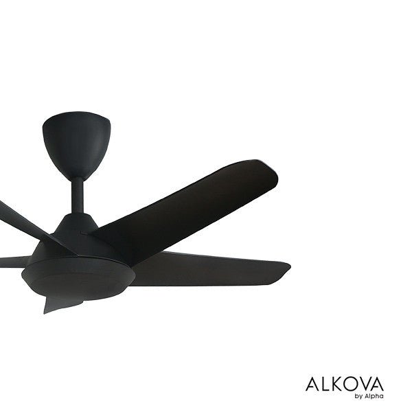 Alkova RACER 5B/48 MATT BLACK Ceiling Fan 48" 5 Blades Matt Black | TBM Online