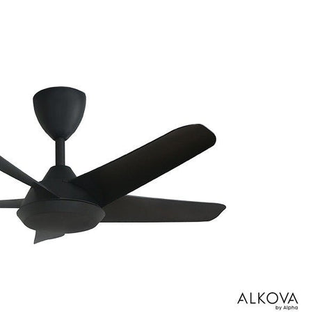 Alkova RACER 5B/48 MATT BLACK Ceiling Fan 48" 5 Blades Matt Black | TBM Online