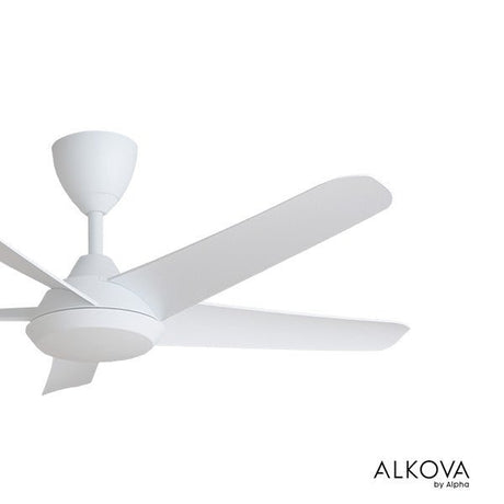 Alkova RACER 5B/48 MATT WHITE Ceiling Fan 48" 5 Blades Matt White | TBM Online