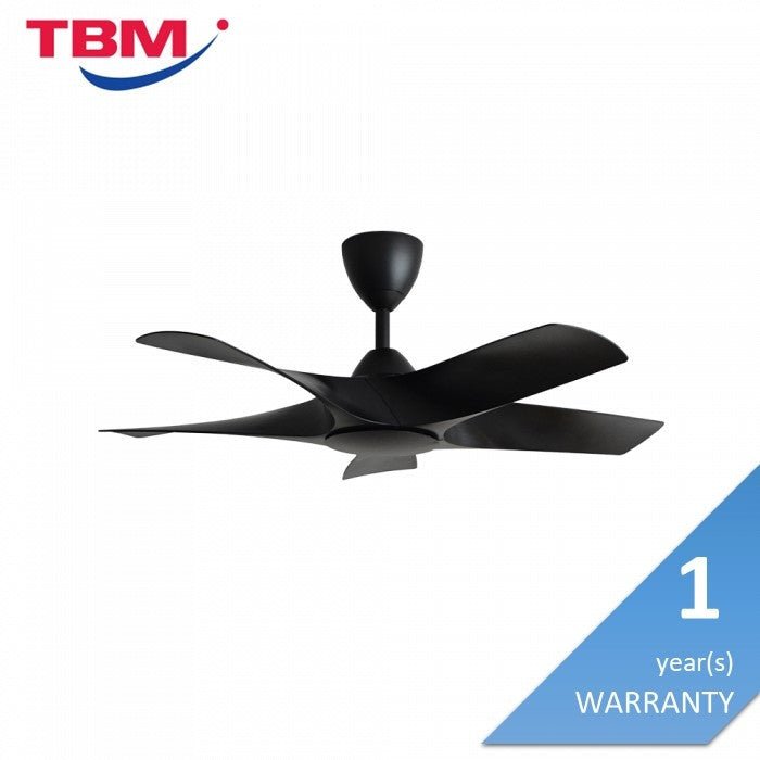 Alkova AXIS 5B/42 MATT BLACK Ceiling Fan 42" 5 Blades Matt Black | TBM Online