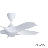 Alkova AXIS 5B/42 MATT WHITE Ceiling Fan 42" 5 Blades Matt White | TBM Online