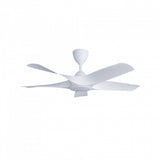 Alkova AXIS 5B/48 LED MATT WHITE Ceiling Fan 48" 5 Blades LED Matt White | TBM Online