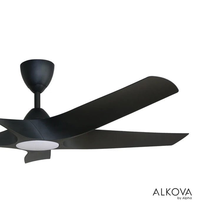 Alkova AXIS 5B/56 LED MATT BLACK Ceiling Fan 56" 5 Blades LED Matt Black | TBM Online