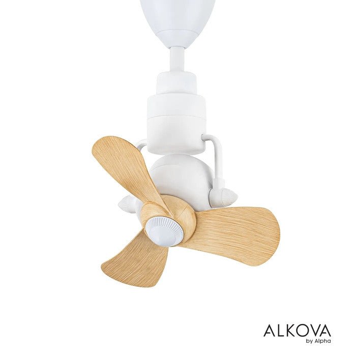 Alkova KONA 3B/16 MAPLE/MW Ceiling Fan 16" 3 Blades 8 Speeds Maple/MW | TBM Online