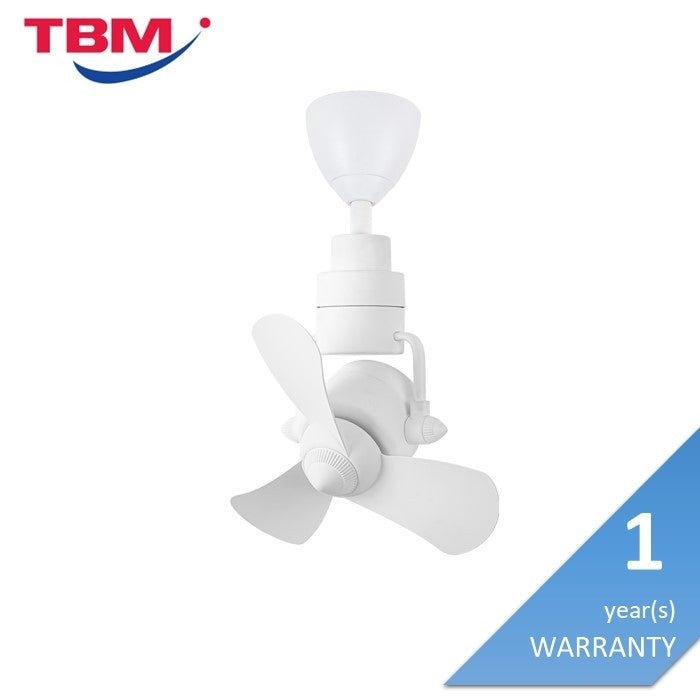 Alkova KONA 3B/16 MATT WHITE Ceiling Fan 16" 3 Blades 8 Speeds Matt White | TBM Online