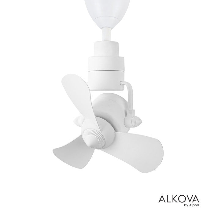 Alkova KONA 3B/16 MATT WHITE Ceiling Fan 16" 3 Blades 8 Speeds Matt White | TBM Online