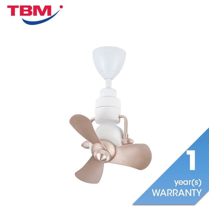 Alkova KONA 3B/16 ROSE GOLD/MW Ceiling Fan 16" 3 Blades 8 Speeds Rose Gold/MW | TBM Online