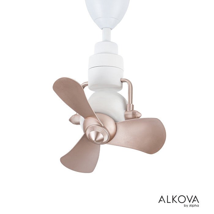 Alkova KONA 3B/16 ROSE GOLD/MW Ceiling Fan 16" 3 Blades 8 Speeds Rose Gold/MW | TBM Online