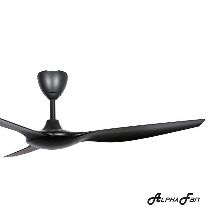 Alpha AX60 3B/56 MATT BLACK Ceiling Fan 56" 3 Blades With Remote Matt Black | TBM Online