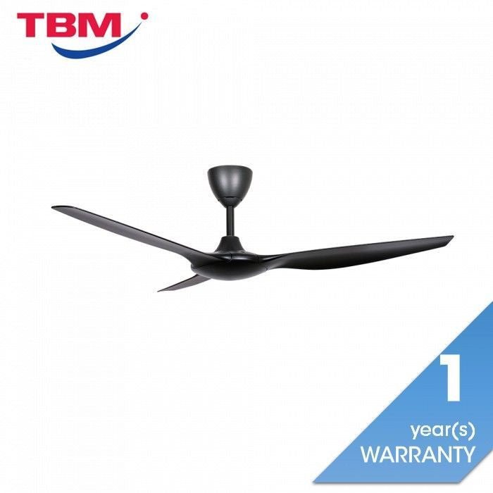 Alpha AX60 3B/56 MATT BLACK Ceiling Fan 56" 3 Blades With Remote Matt Black | TBM Online