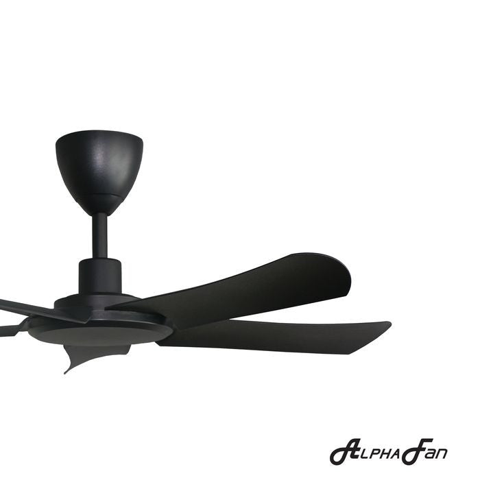 Alpha ALLY 5B/42 MATT BLACK Ceiling Fan 42" 5 Blades DC Motor Matt Black | TBM Online