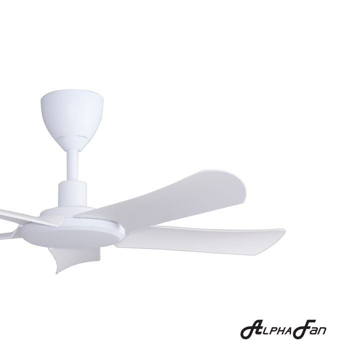 Alpha ALLY 5B/42 MATT WHITE Ceiling Fan 42" 5 Blades DC Motor Matt White | TBM Online