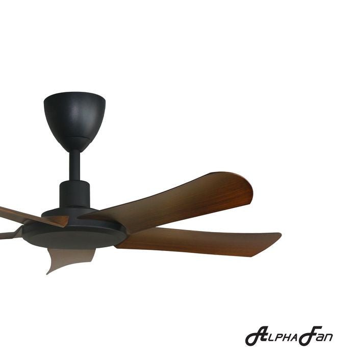 Alpha ALLY 5B/42 WALNUT Ceiling Fan 42" 5 Blades DC Motor Walnut | TBM Online