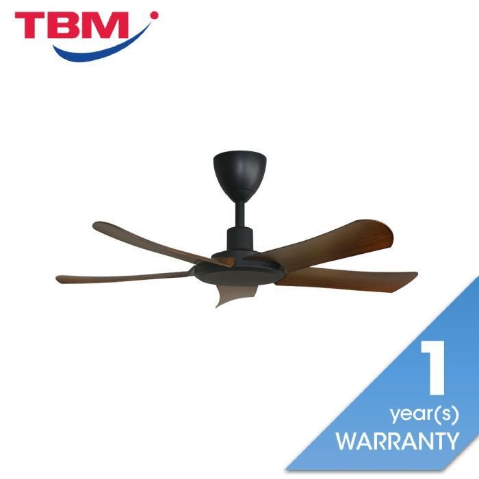 Alpha ALLY 5B/42 WALNUT Ceiling Fan 42" 5 Blades DC Motor Walnut | TBM Online