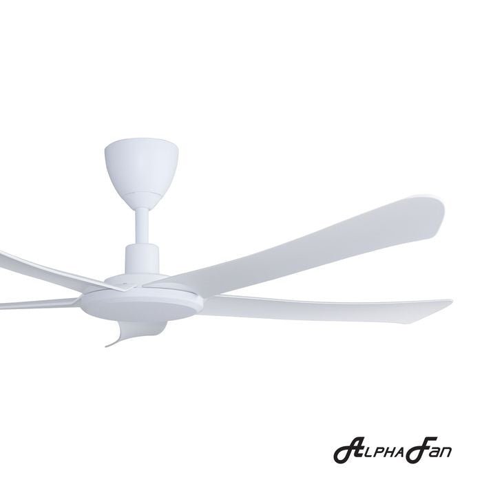 Alpha ALLY 5B/42 MATT WHITE Ceiling Fan 42" 5 Blades DC Motor Matt White | TBM Online