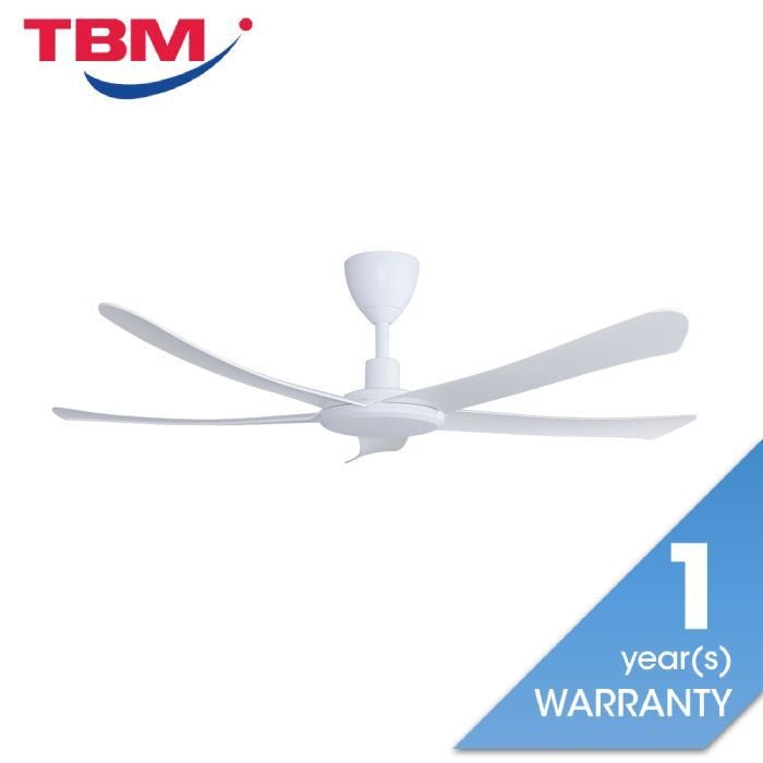 Alpha ALLY 5B/42 MATT WHITE Ceiling Fan 42" 5 Blades DC Motor Matt White | TBM Online