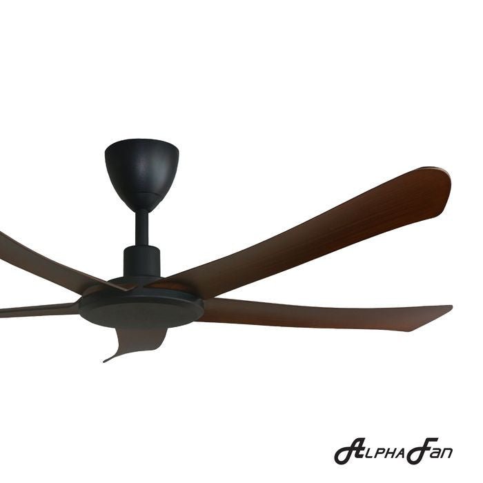 Alpha ALLY 5B/56 WALNUT Ceiling Fan 56" 5 Blades DC Motor Walnut | TBM Online