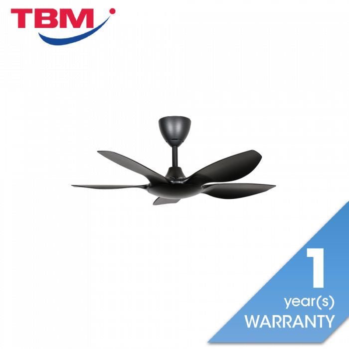 Alpha AX60 5B/40 MATT BLACK Ceiling Fan 40" 5 Blades With Remote Matt Black | TBM Online