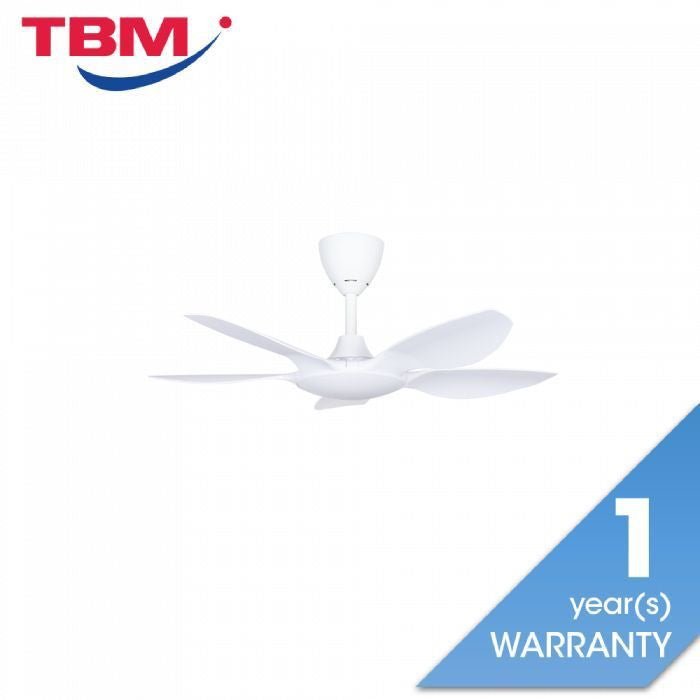 Alpha AX60 5B/40 MATT WHITE Ceiling Fan 40" 5 BladesS With Remote Matt White | TBM Online