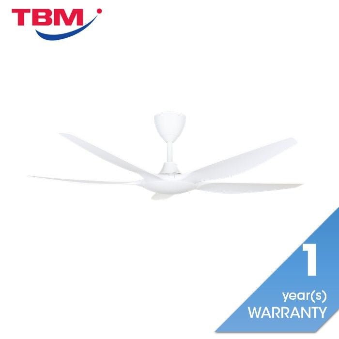 Alpha AX60 5B/56 MATT WHITE Ceiling Fan 56" 5 Blades With Remote Matt White | TBM Online