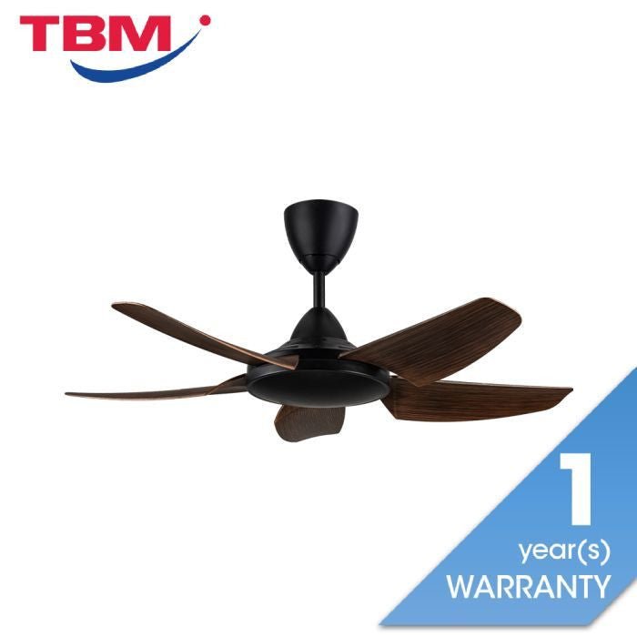 Alpha AX666 (DC) 5B/40 WALNUT Ceiling Fan 40" 5 Blades With DC Motor Walnut | TBM Online