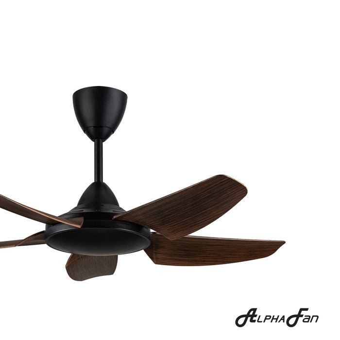 Alpha AX666 (DC) 5B/40 WALNUT Ceiling Fan 40" 5 Blades With DC Motor Walnut | TBM Online