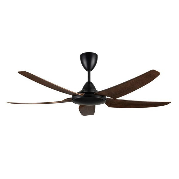 Alpha AX666 (DC) 5B/56 WALNUT Ceiling Fan 56" 5 Blades With DC Motor Walnut | TBM Online