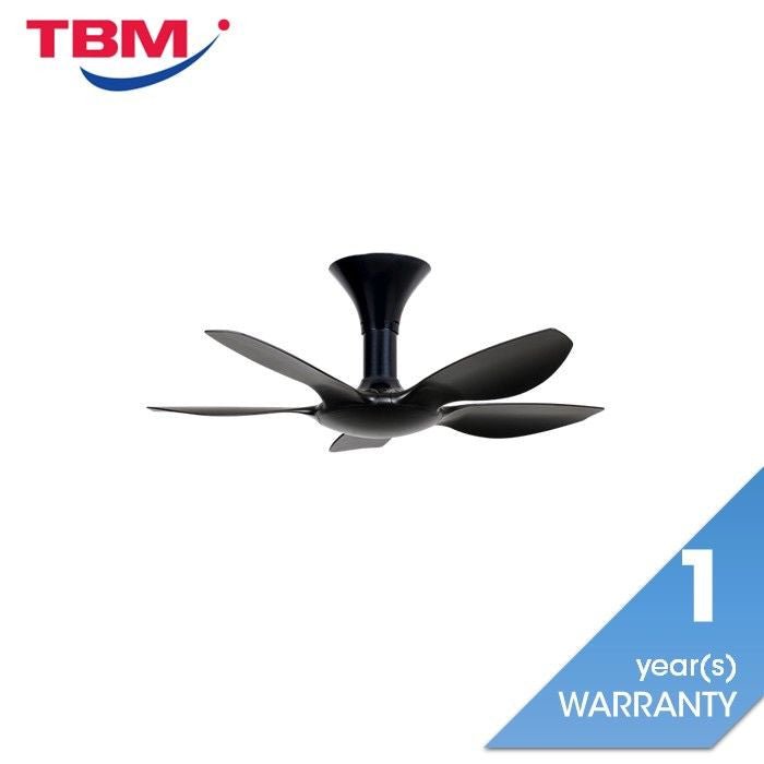 Alpha AX70 5B/40 MATT BLACK Ceiling Fan 40" 5 Blades With Remote Matt Black | TBM Online